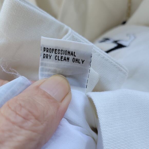 Donna Vinci Women’s Blazer Size 20 White Nautical Embroidered Linen Blend... - Picture 5 of 14